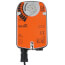 3/4" B2 Series, 2-Way Chrome Plated Brass Ball and Nickel Plated Stem, Spring Return Damper Actuator 120v