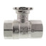 1" B2 Series, 2-Way Characterized Control Brass Valve w/ Stainless Steel Ball & Stem (19.0 Cv)