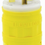 15A, 250V NEMA 6-15P, 2P, 3W, Straight Blade Plug, Grounding, Dustguard (Yellow)
