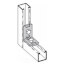 2 Hole No Twist Corner Angle, 9/16" (Zinc)