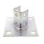 6" x 6" x 3-1/2" Zinc Post Base (For 1-5/8" x 1-5/8" Channel)
