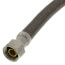 12" Polymer Coated Braided Toilet Adapter (1/2" Compression x 7/8" Ballcock)