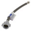 12" Polymer Coated Braided Toilet Adapter (1/2" Compression x 7/8" Ballcock)