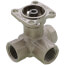 1/2" B3 Series, 3-Way Characterized Control Brass Valve w/ Stainless Steel Ball & Stem (4.7 Cv)