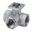 2" B3 Series, 3-Way Characterized Control Valve w/ Spring Return Actuator (Stainless Steel) - Cv Rating (29.0)