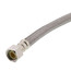 12" Braided Stainless Steel Hose Faucet Supply Connector (1/2" Compression x 1/2" FIP)