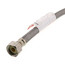 16" Braided Stainless Steel Hose Faucet Supply Connector (1/2" Compression x 1/2" FIP)