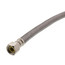 30" Braided Stainless Steel Hose Faucet Supply Connector (1/2" Compression x 1/2" FIP)