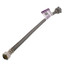 B3T16 16" Braided Stainless Steel Hose Toilet Connector (1/2" Compression x 7/8" Ballcock)