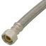B3T20 20" Braided Stainless Steel Hose Toilet Connector (1/2" Compression x 7/8" Ballcock)