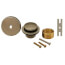 Brushed Nickel One-Hole Toe Touch Conversion Kit