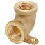 1/2" FxF Cast Brass 90-Degree Drop Ear Elbow (Lead Free)