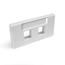 Quickport, Modular Furniture Faceplate, 2-port (White)