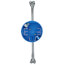 4" Dia. 20 Cubic Inch Ceiling Box w/ Adjustable Bar Hanger, Ground Lug & Attached Screw