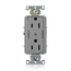 Decora Plus Duplex Receptacle, Heavy-Duty Industrial, 15A 125V 2P 3W (Gray)