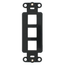 Quickport, Decora Insert, 3-port (Black)