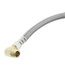 48" Braided Stainless Steel Dishwasher Connector w/ MIP Elbow (3/8" x 3/8" Compression Thread)