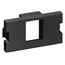 1-port MOS Quickport, Adapter, 1 Unit High (Black)