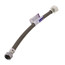12" Polymer Coated Braided Hose Faucet Connector (1/2" FIP x 7/8" Ballcock)