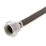 16" Polymer Coated Braided Hose Toilet Adapter (1/2" FIP x 7/8" Ballcock)