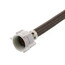 9" Polymer Coated Braided Toilet Adapter (1/2" FIP x 7/8" Ballcock)