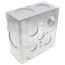 4-11/16" Square Welded Box, 2-1/8" Deep w/ Knockouts