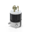15A, 250V 3-Phase, NEMA L11-15P, 3P, 3W, Locking Plug, Non-Grounding (Black/White)