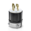 30A, 120/208V 3-Phase Y, Non-NEMA, 4P, 4W, Locking Plug, Non-Grounding (Black/White)