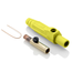 15 Series Cam-Type Female Plug, Contact & Insulator, Detachable, Crimp Tube Termination, #8, #4 AWG, 140A Max, Type 3R When Mated (Yellow)