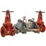8" Double Check Detector Backflow Preventer w/ Domestic OSY GV, GPM Meter, and Epoxy Coating, LF856DCDA-DOSY-GPM (Lead Free)