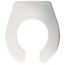 Baby Bowl Open Front Commercial Plastic Toilet Seat, No Cover, STA-TITE, DuraGuard (White)