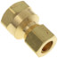 3/8" OD x 3/8" FIP Brass Compression Connector, Lead Free