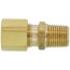 1/4" OD x 1/8" MIP Brass Compression Connector, Lead Free