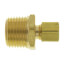 1/4" OD x 1/2" MIP Brass Compression Connector, Lead Free