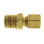 1/4" OD x 1/4" MIP Brass Compression Connector, Lead Free