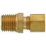 1/4" OD x 1/4" MIP Brass Compression Connector, Lead Free