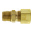 3/8" OD x 1/4" MIP Brass Compression Connector, Lead Free