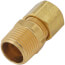 1/2" OD x 1/2" MIP Brass Compression Connector, Lead Free
