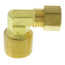 3/8" OD x 1/2" MIP Brass Compression Elbow, Lead Free