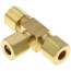 1/4" OD Brass Compression Tee (Lead Free)