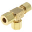 1/4" OD Brass Compression Tee (Lead Free)