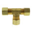 3/8" OD Brass Compression Tee, Lead Free