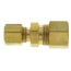 3/8" x 1/4" OD Brass Compression Union, Lead Free