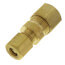 3/8" x 1/4" OD Brass Compression Union, Lead Free