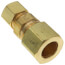 1/2" x 3/8" OD Brass Compression Union, Lead Free