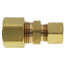 1/2" x 3/8" OD Brass Compression Union, Lead Free