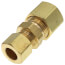 1/2" x 3/8" OD Brass Compression Union, Lead Free
