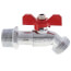 3/4" Chrome Plated Boiler Drain w/ T-Handle (Lead Free)