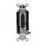 3A, 24V AC/DC, Switch Decora Plus Quiet Rocker, Low Voltage 1 Pole, Commercial, Side/Back Wired (White)