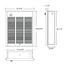 FRA Series Commercial Fan Forced Large Wall Heater (1500 Watts - 120V) (Northern White), FRA1512F